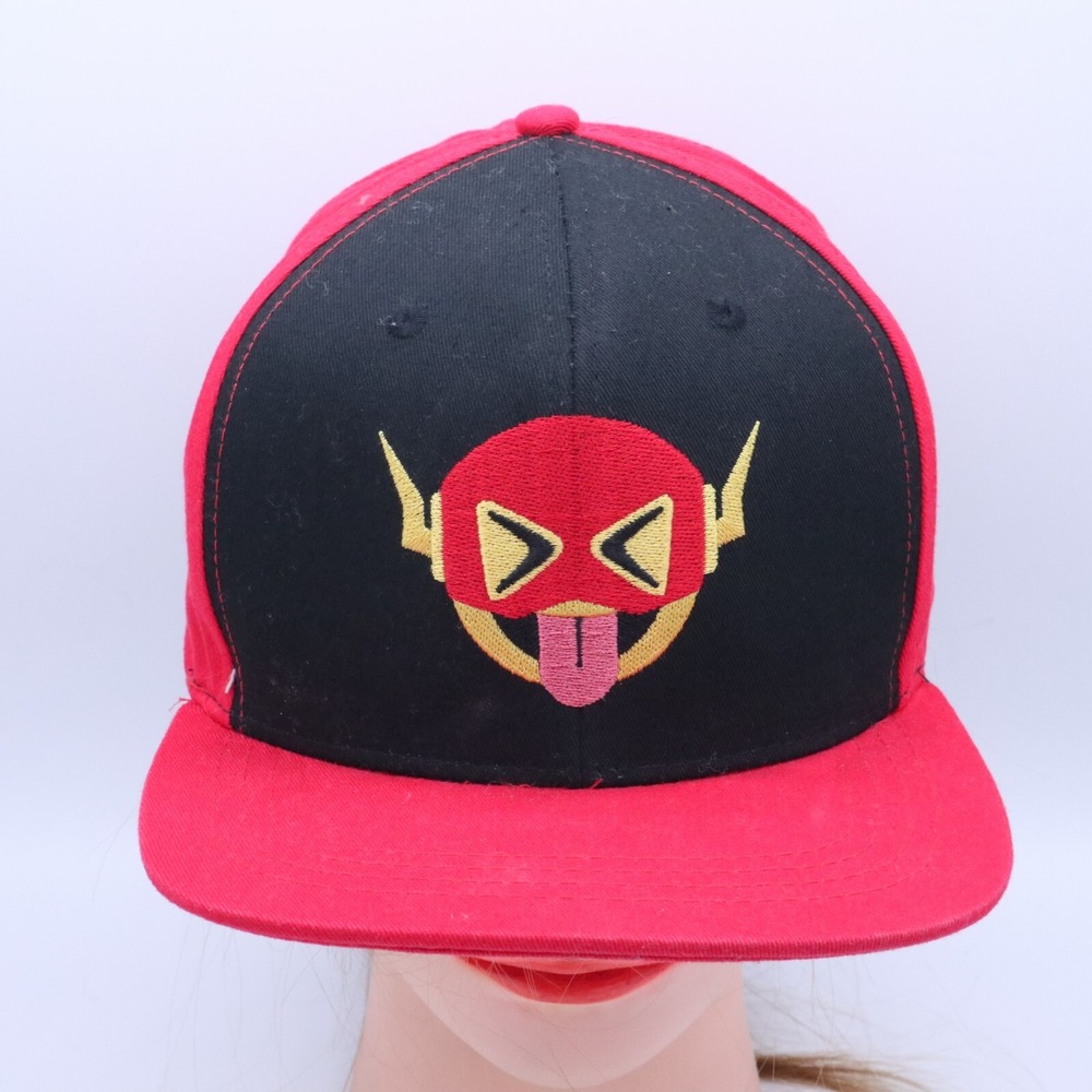 The Flash Snapback Hat From Six Flags Grand Prairie, TX Adjustable Red/Black